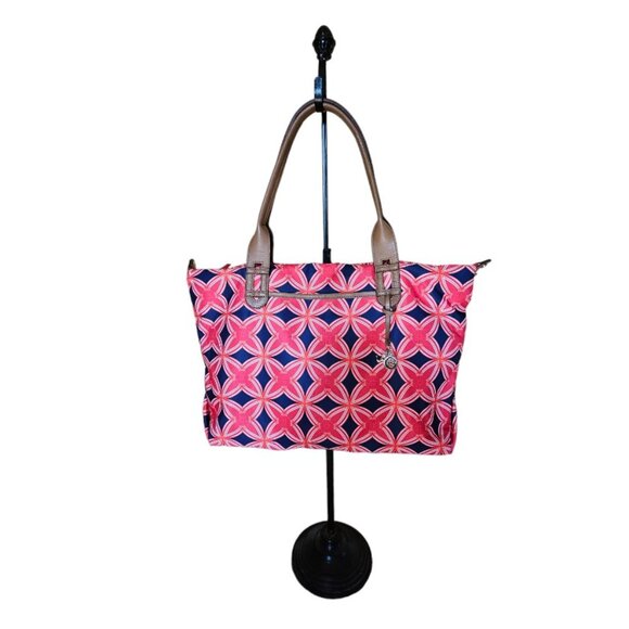 Stella & Dot Red and Blue Tote Bag - Picture 3 of 6